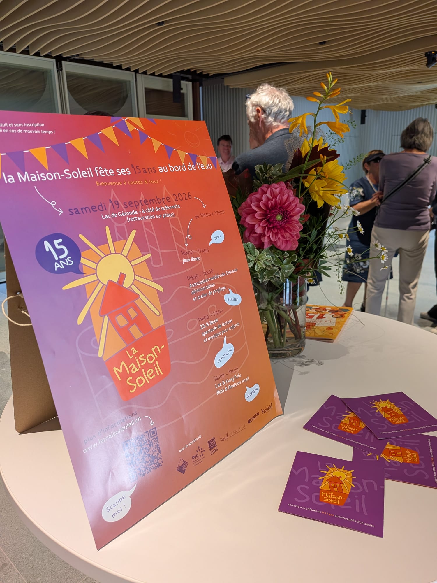 Conférence des 15 ans de la Maison-Soleil